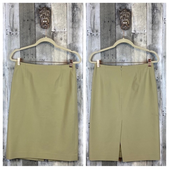 Prada Camel Pencil Skirt Size 46 - Picture 12 of 13